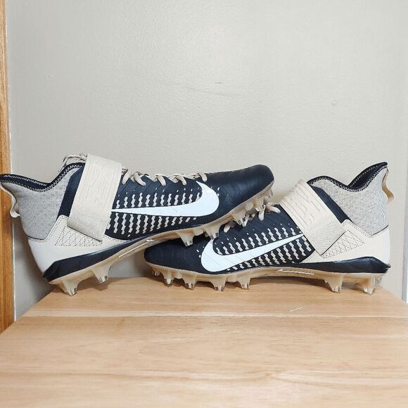 Nike Alpha Menace Pro 2 Mid Football Cleats Black Gold BV3945-700 Men's Size 15 - Picture 4 of 7